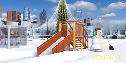 Зимняя горка Савушка Зима 1