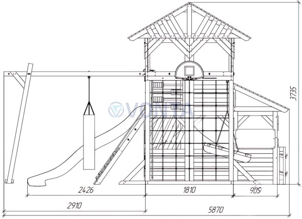 Детский игровой комплекс Савушка PlayHouse-4