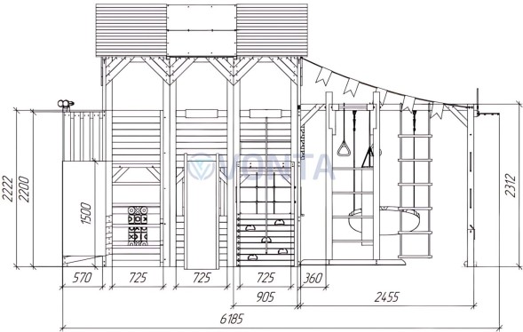 Детский игровой комплекс Савушка PlayHouse-4