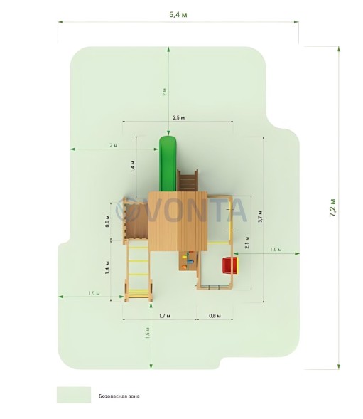 Детский городок Выше Всех Смарт 2