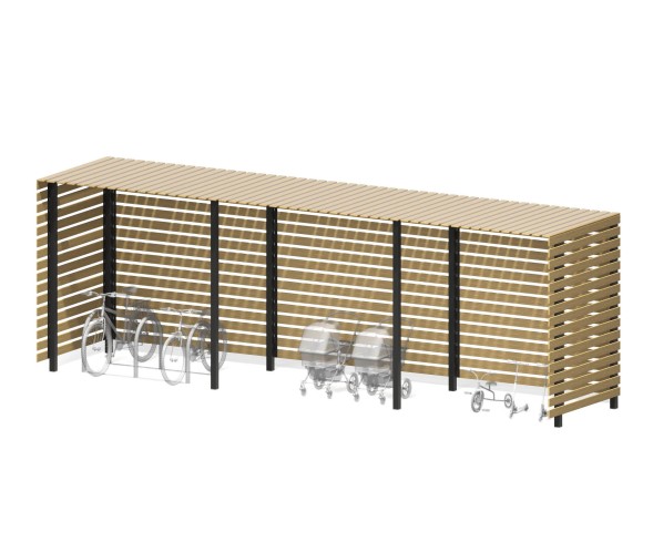 Навес для колясок и веломипедов “Вуд”, ПМ-158