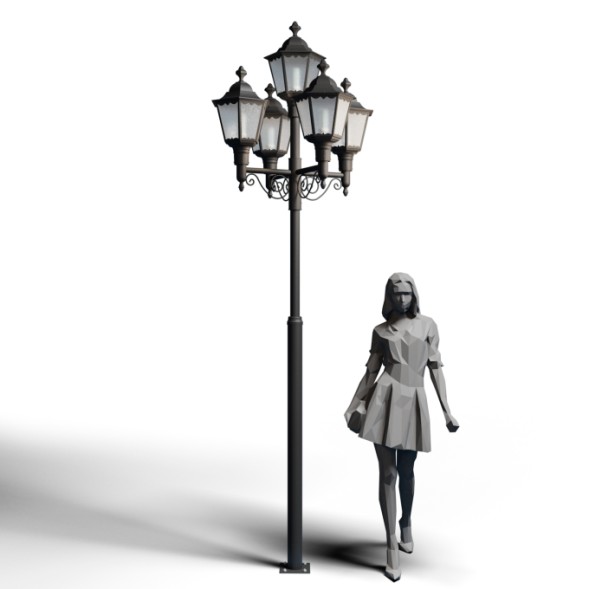 Фонарь уличный Пушкин мини 5