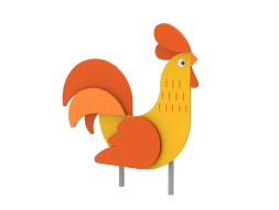 Декоративный элемент для цветочной клумбы «Петушок», 241.01.18