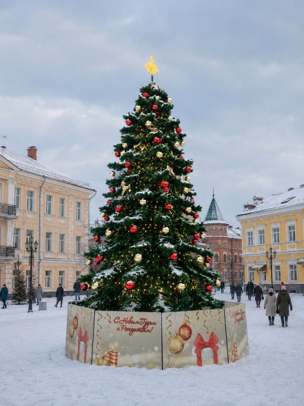 Уличная каркасная елка «Беловежская» 22 м
