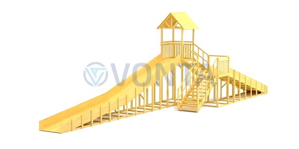 Зимняя горка Савушка Зима Wood 9/3