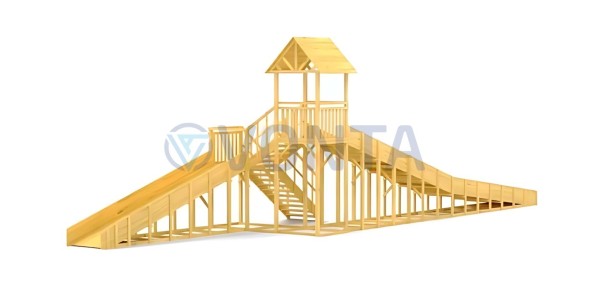 Зимняя горка Савушка Зима Wood 9/3