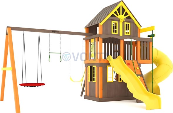 Детская площадка IgraGrad Шато 2 с трубой (Домик) мод.2