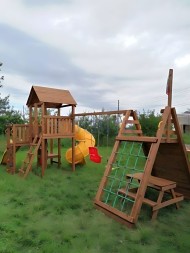 Детская площадка Выше Всех Маугли 1 с винтовой горкой