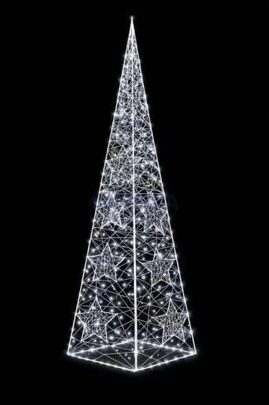 Светодиодная Елка Пирамида композит 200 см., (SR288)