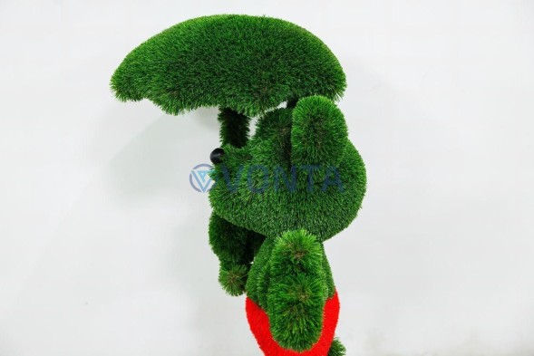 Топиари мышонок Торино с зонтиком — газон Deluxe Green + Eco