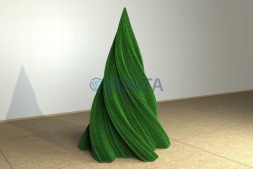 Топиари елка поворот с ребрышками — газон Eco