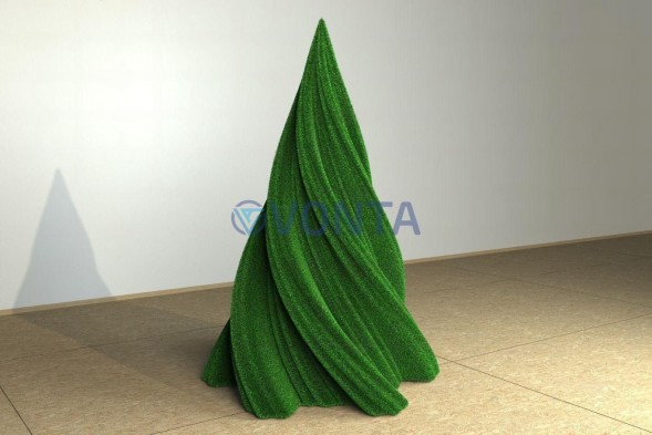 Топиари елка поворот с ребрышками — газон Eco