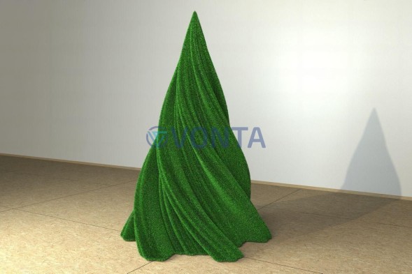 Топиари елка поворот с ребрышками — газон Eco