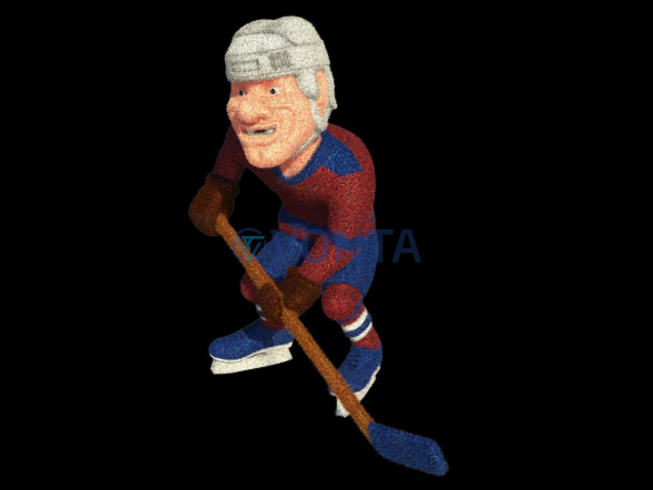 Топиари хоккеист- газон Eco