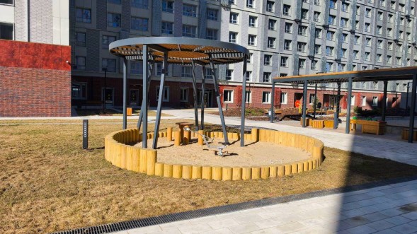 Песочница “Столбики”, ПС-111