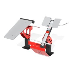 Уличный тренажер сдвоенный для разгибательных мышц спины и больших ягодичных мышц, УТН-01Г