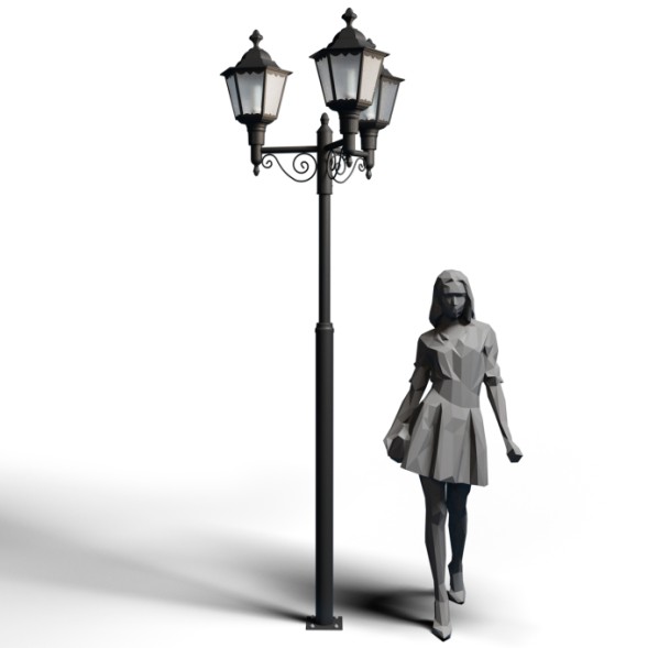 Фонарь уличный Пушкин мини 3