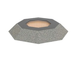 Восьмиугольный батут в платформе