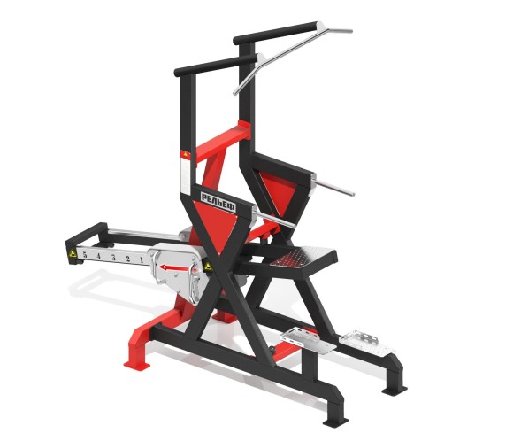 Уличный силовой тренажер для подтягивания и отжимания на брусьях с противовесом, УТН-08Г