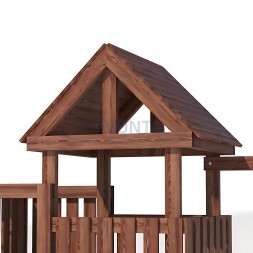 Детская деревянная игровая площадка для улицы дачи CustWood Junior Color JC9 с большой горкой 2,2 метра