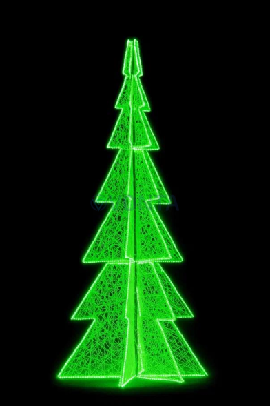 Светодиодная Елка шестигранная композит 200 см., (SR287)