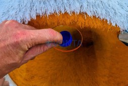 Топиари медведь-контейнер, книголюб, h=170см — газон Eco