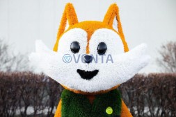 Топиари лисенок футболист, h=170см — газон Deluxe + Eco