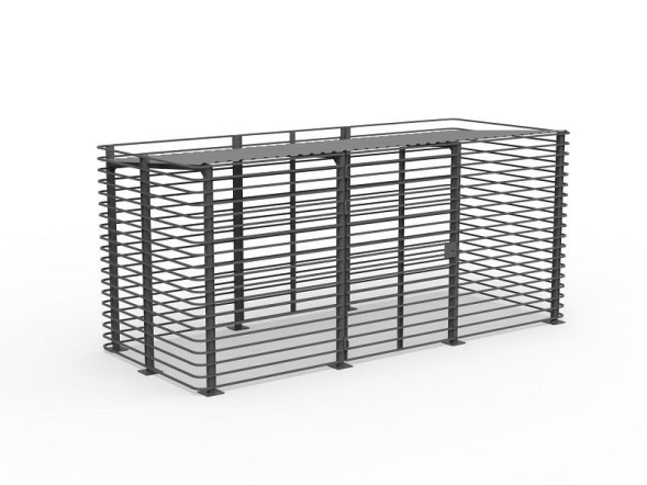 Контейнерная площадка для ТБО «Сетка» 4 контейнера, 255.04.07