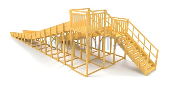 Зимняя горка Савушка Зима Wood-9