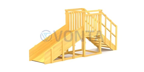Зимняя горка Савушка Зима Wood-1