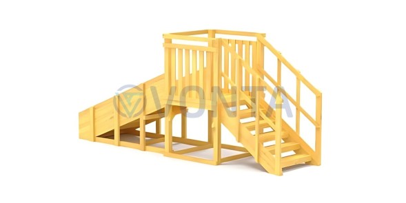 Зимняя горка Савушка Зима Wood-1