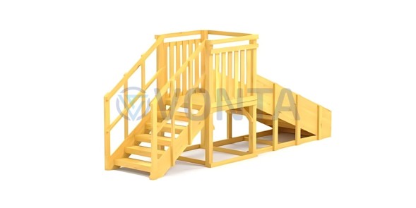 Зимняя горка Савушка Зима Wood-1