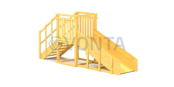 Зимняя горка Савушка Зима Wood-1