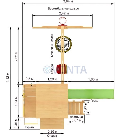 Детская площадка IgraGrad Крафт Pro 1