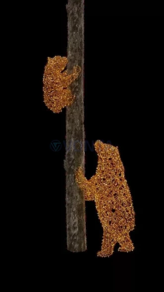 Комплект светодиодных фигур Медведица 150 см. и медвежонок 50 см., (SR167)