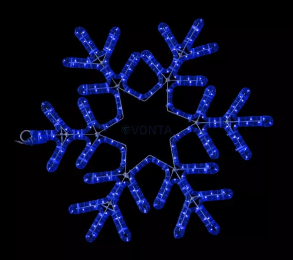 Светодиодная фигура Снежинка Путеводная Звезда 50 см., синего свечения, IP54, (LC-13054)