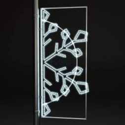 Светодиодная консоль Снежинка 200 см., (SR373)