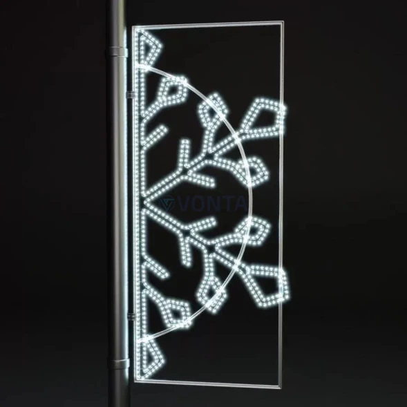 Светодиодная консоль Снежинка 200 см., (SR373)