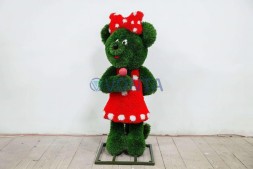 Топиари мышка Зефирка — газон Deluxe Green + Eco