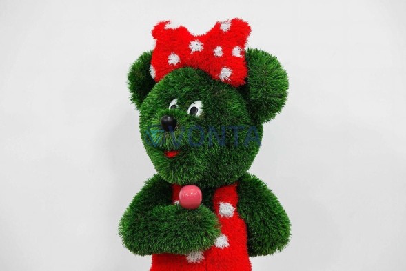 Топиари мышка Зефирка — газон Deluxe Green + Eco