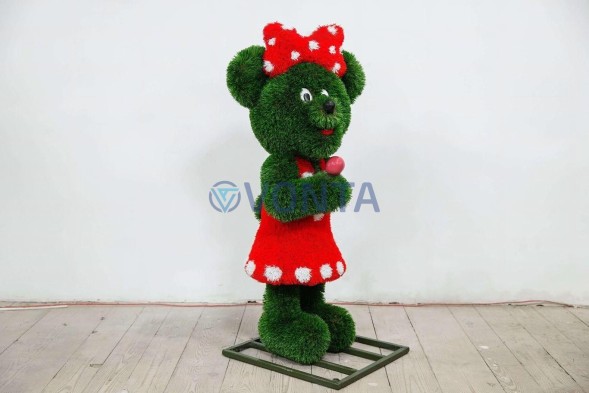 Топиари мышка Зефирка — газон Deluxe Green + Eco