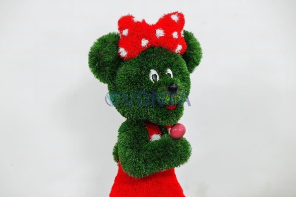 Топиари мышка Зефирка — газон Deluxe Green + Eco