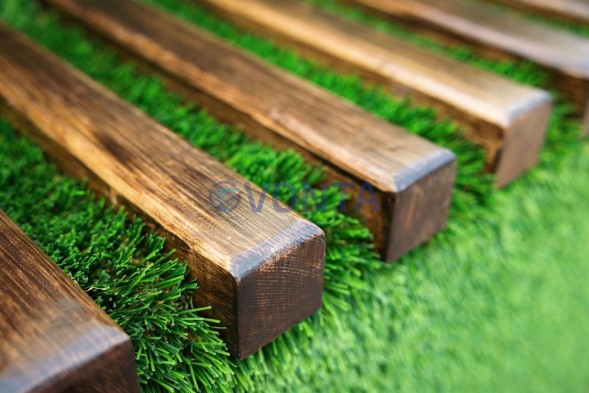 Топиари композиция джентельмен Арли, ожидает (с лавкой) — газон Deluxe