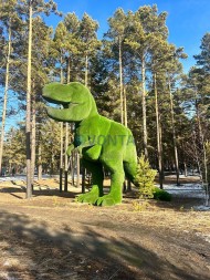 Топиари динозавр тирекс большой — газон Есо