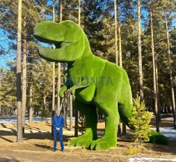 Топиари динозавр тирекс большой — газон Есо