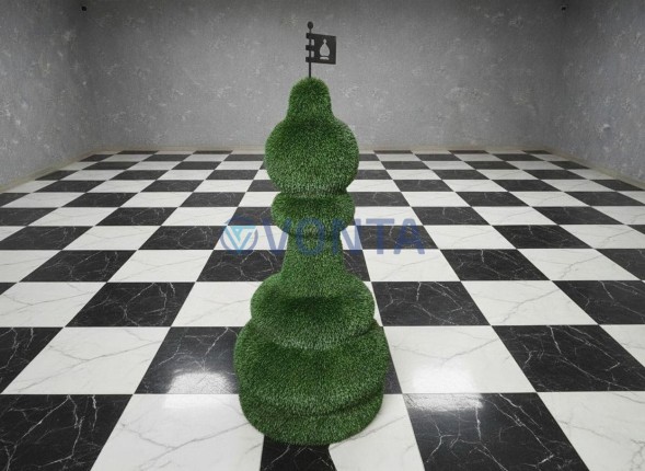 Топиари шахматы слон, h=125 см — газон Deluxe