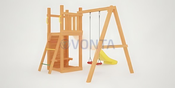 Детская площадка Савушка Мастер 6 с качелями (4 сезона)