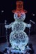 Светодиодная фигура Снеговик лыжник 180 см.