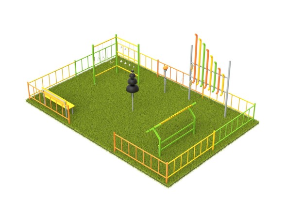 Музыкальная площадка с ограждением «Лайт»