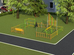 Музыкальная площадка с ограждением «Лайт»